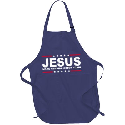 Jesus Make America Godly Again Full-Length Apron With Pockets