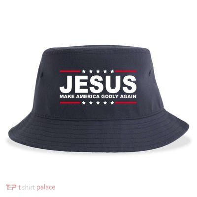 Jesus Make America Godly Again Sustainable Bucket Hat