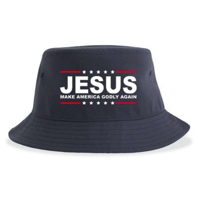 Jesus Make America Godly Again Sustainable Bucket Hat