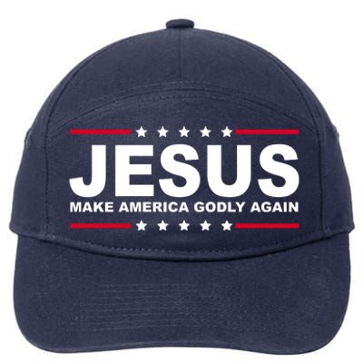 Jesus Make America Godly Again 7-Panel Snapback Hat