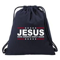 Jesus Make America Godly Again Drawstring Bag