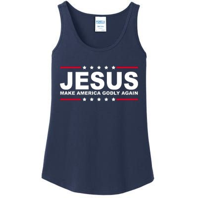 Jesus Make America Godly Again Ladies Essential Tank