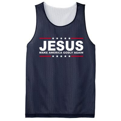 Jesus Make America Godly Again Mesh Reversible Basketball Jersey Tank