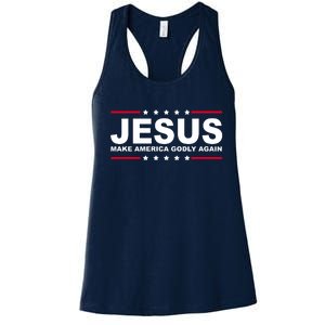 Jesus Make America Godly Again Women's Racerback Tank