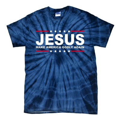 Jesus Make America Godly Again Tie-Dye T-Shirt