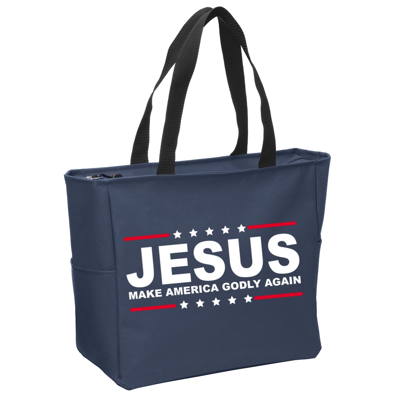 Jesus Make America Godly Again Zip Tote Bag