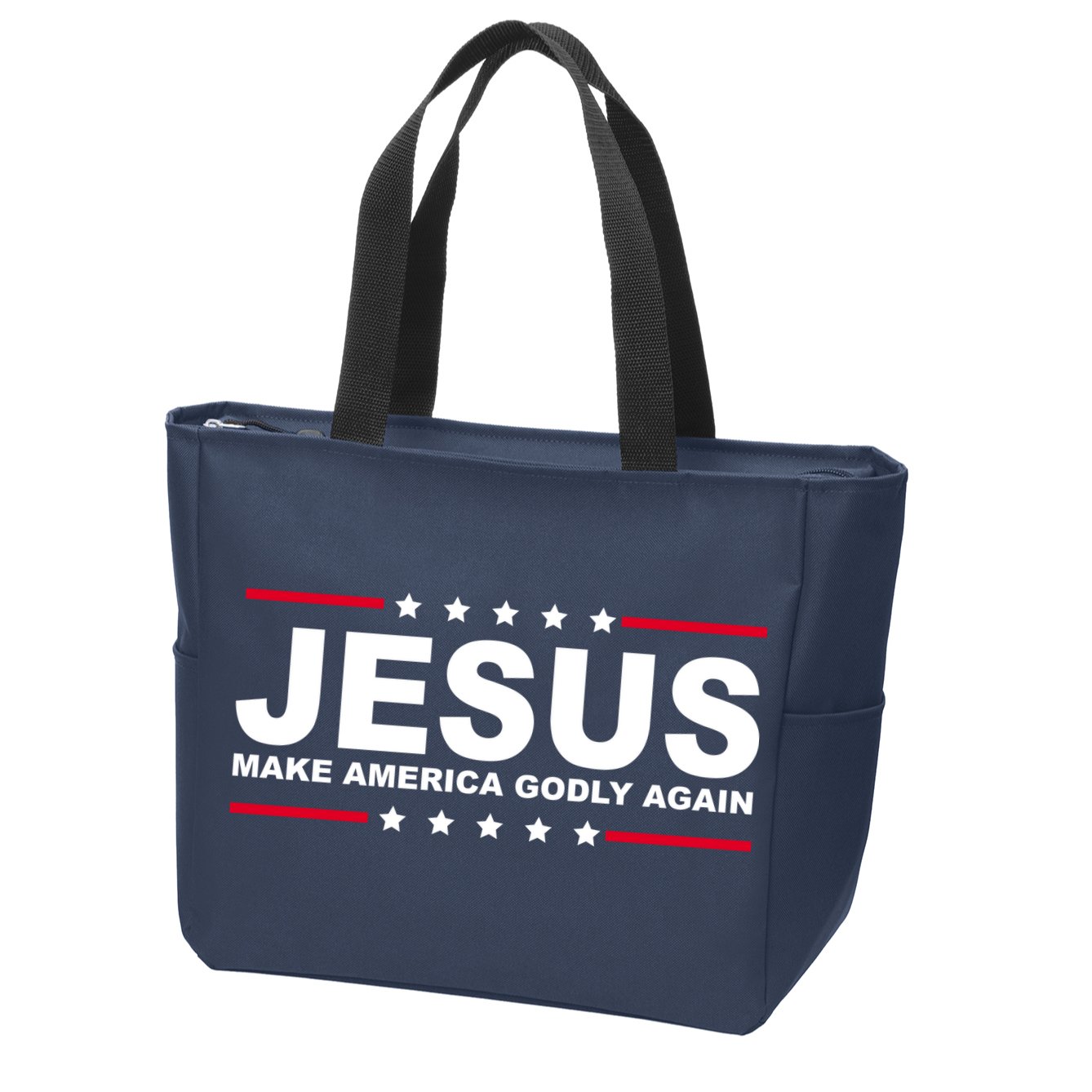Jesus Make America Godly Again Zip Tote Bag