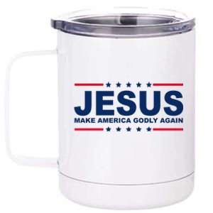 Jesus Make America Godly Again 12 oz Stainless Steel Tumbler Cup