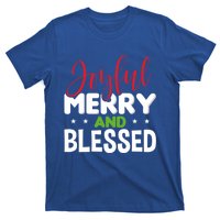 Joyful Merry And Blessed Gift Xgiftmas Holiday Design Cute Gift T-Shirt