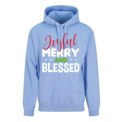 Joyful Merry And Blessed Gift Xgiftmas Holiday Design Cute Gift Unisex Surf Hoodie