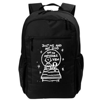 Just Me And My Dog And An Impossible View Daily Commute Backpack