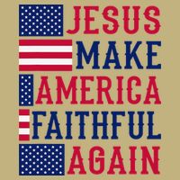 Jesus Make America Faithful Again - Patriotic American Flag Long Sleeve Shirt