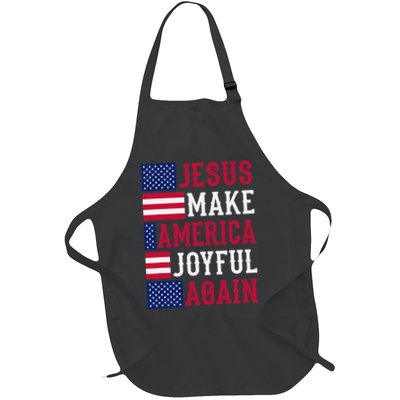 Jesus Make America Joyful Again - American Flag - Christian Apron
