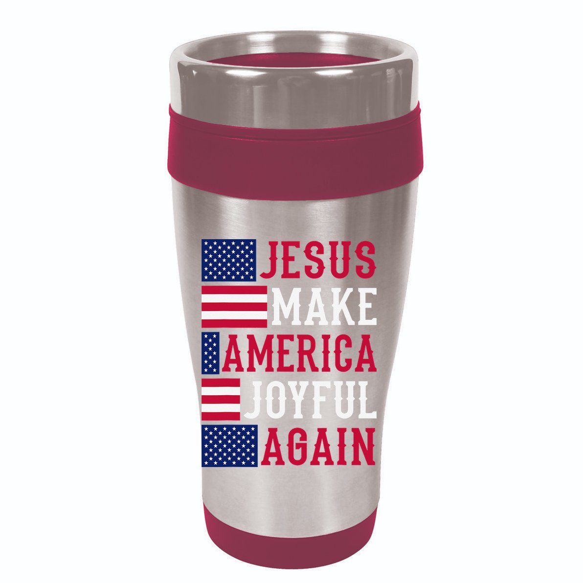 Jesus Make America Joyful Again - American Flag - Christian Backpack