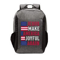 Jesus Make America Joyful Again - American Flag - Christian Vector Backpack