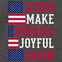 Jesus Make America Joyful Again - American Flag - Christian Vector Backpack