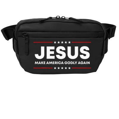 Jesus Make America Godly Again Patriotic Christian Faith USA Crossbody Pack