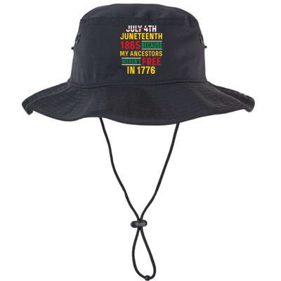 Juneteenth My Ancestors Weren't Free July 4th Legacy Cool Fit Booney Bucket Hat