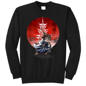 Japanese Martial Art Warrior Kendo Cat Sweatshirt