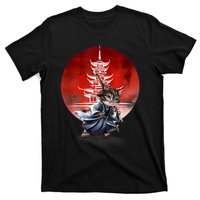 Japanese Martial Art Warrior Kendo Cat T-Shirt