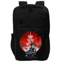 Japanese Martial Art Warrior Kendo Cat Impact Tech Backpack