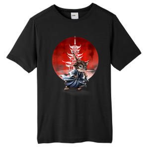 Japanese Martial Art Warrior Kendo Cat Tall Fusion ChromaSoft Performance T-Shirt