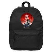 Japanese Martial Art Warrior Kendo Cat 16 in Basic Backpack