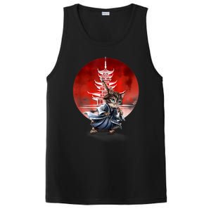 Japanese Martial Art Warrior Kendo Cat PosiCharge Competitor Tank