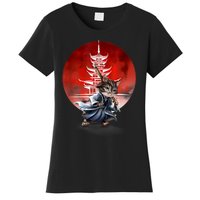 Japanese Martial Art Warrior Kendo Cat Women's T-Shirt