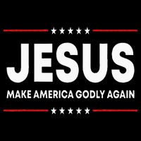 Jesus Make America Godly Again Patriotic Christian Faith USA 16 in Basic Backpack