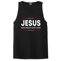 Jesus Make America Godly Again Patriotic Christian Faith USA PosiCharge Competitor Tank