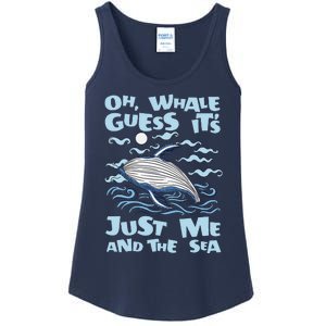 Just Me And The Sea Blue Beluga Cetacea Whale Watching Ladies Essential Tank