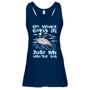 Just Me And The Sea Blue Beluga Cetacea Whale Watching Ladies Essential Flowy Tank