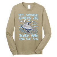 Just Me And The Sea Blue Beluga Cetacea Whale Watching Long Sleeve Shirt