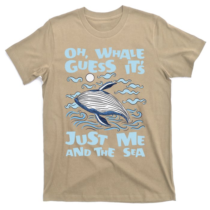 Just Me And The Sea Blue Beluga Cetacea Whale Watching T-Shirt