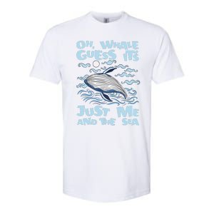 Just Me And The Sea Blue Beluga Cetacea Whale Watching Softstyle CVC T-Shirt