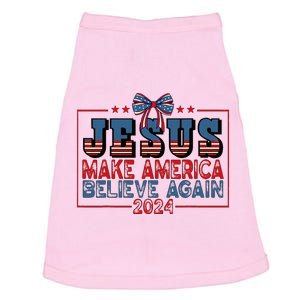 Jesus Make America Believe Again 2024 Election Usa Doggie Tank