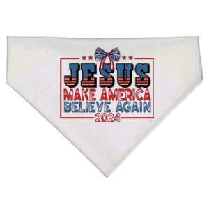 Jesus Make America Believe Again 2024 Election Usa USA-Made Doggie Bandana