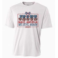 Jesus Make America Believe Again 2024 Cooling Performance Crew T-Shirt