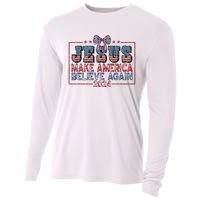 Jesus Make America Believe Again 2024 Cooling Performance Long Sleeve Crew