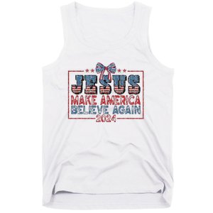 Jesus Make America Believe Again 2024 Tank Top