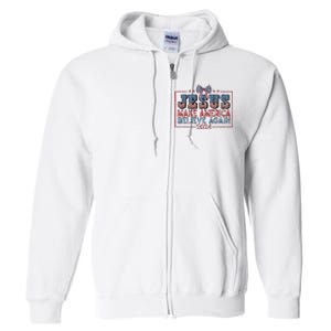 Jesus Make America Believe Again 2024 Full Zip Hoodie