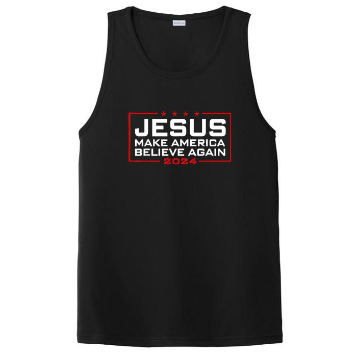 Jesus Make America Believe Again 2024 PosiCharge Competitor Tank