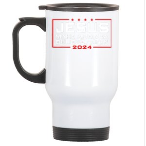 Jesus Make America Believe Again 2024 Stainless Steel Travel Mug