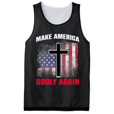 Jesus Make America Godly Again American Patriot Christian Mesh Reversible Basketball Jersey Tank