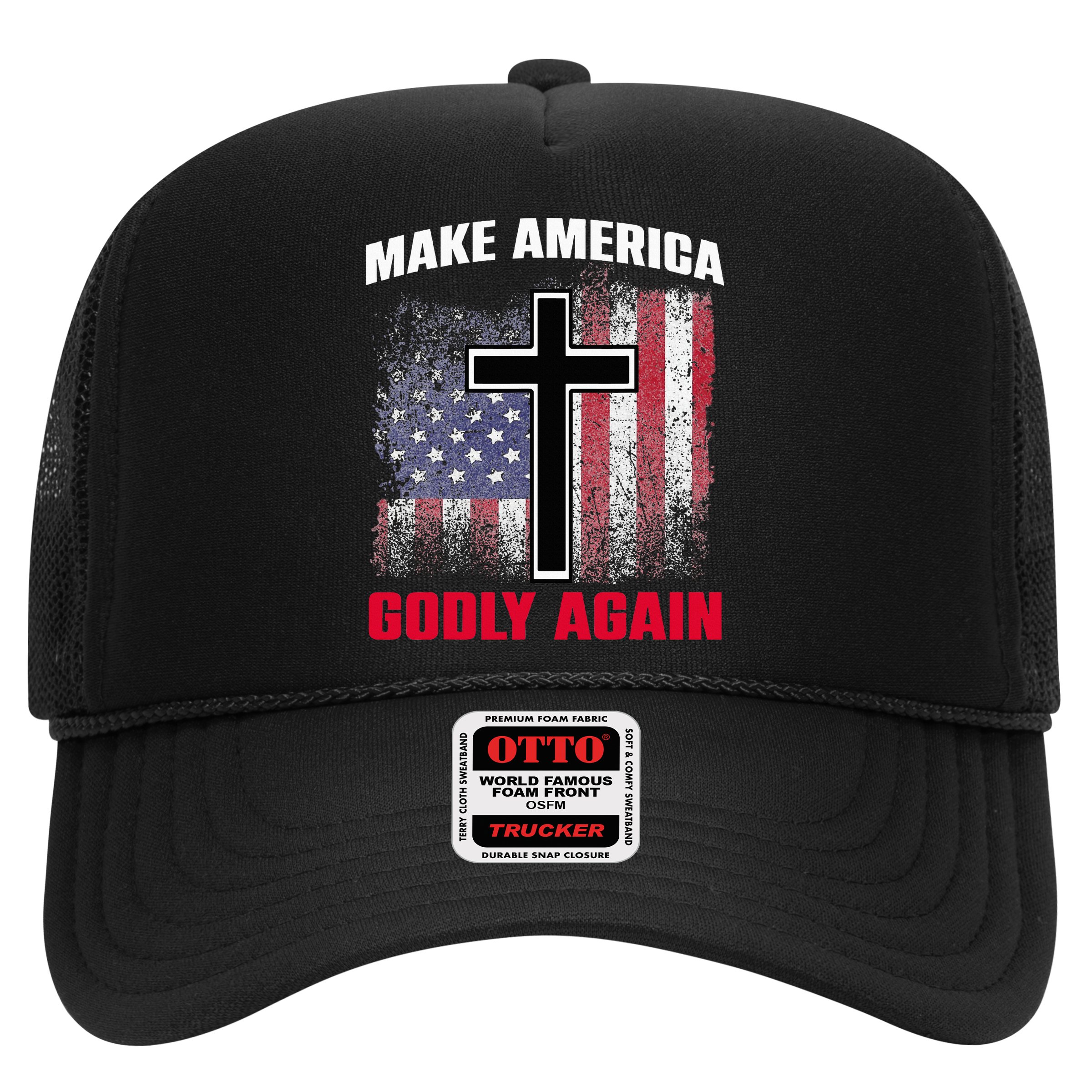 Jesus Make America Godly Again American Patriot Christian Hat