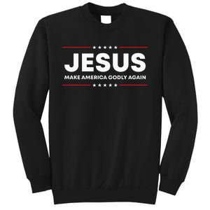 Jesus Make America Godly Again Patriotic Sweatshirt