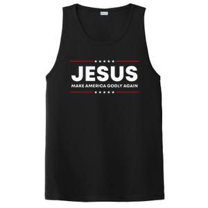 Jesus Make America Godly Again Patriotic PosiCharge Competitor Tank