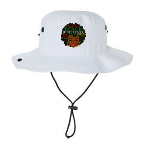 Juneteenth Melanin Black Women Natural Hair Afro Word Art Vneck Legacy Cool Fit Booney Bucket Hat