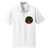 Juneteenth Melanin Black Women Natural Hair Afro Word Art Vneck Dry Zone Grid Polo